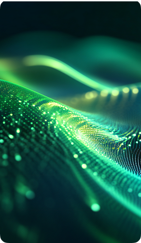 Abstract green technology wave